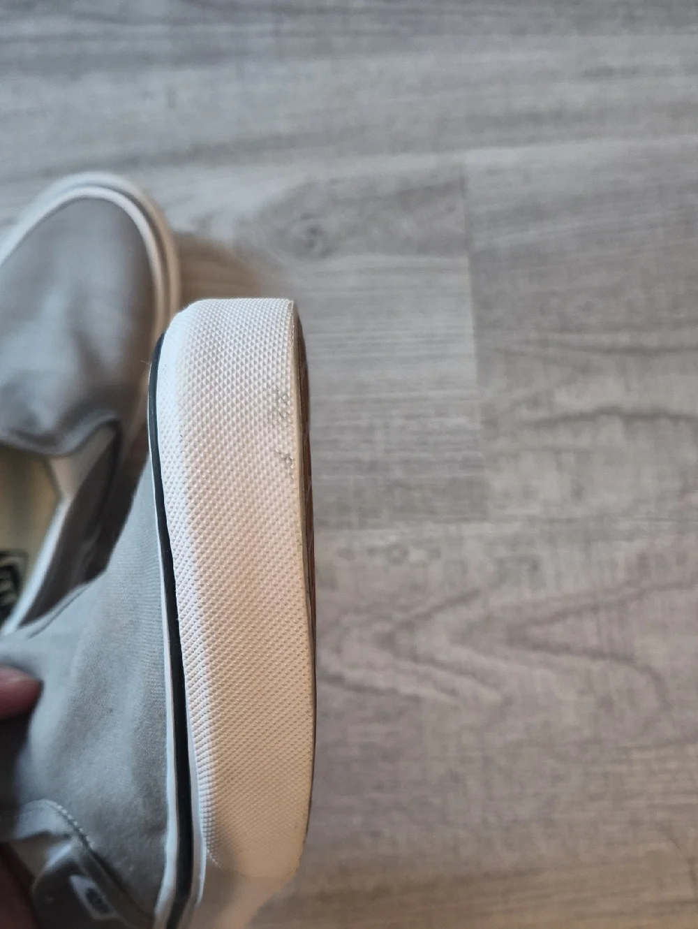 Vans Classic Slip-On Shoe-Light Grey/White - Picture 5 of 6